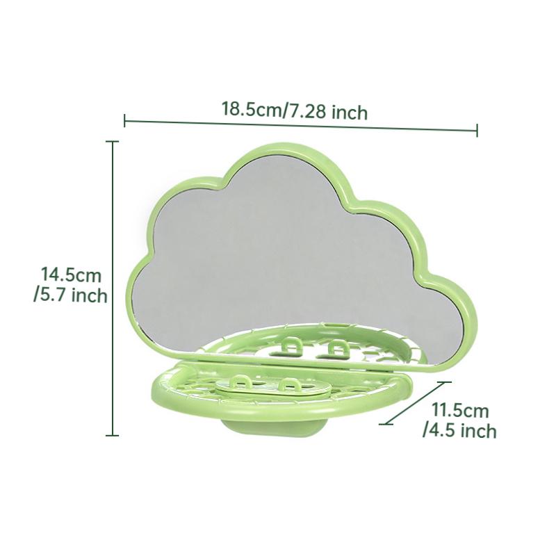 Vogelspiegel mit Sitzstange Langsamer Futterspender Vogelspielzeug gegen Langeweile Angst Vogelkäfig Zubehör Papageien zum Energieabbau Interaktives Spielzeug