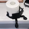 Reading Toilet Paper Holder Manga Design Creative Funny Cute Storage Rack Freestanding Bathroom Living Room Decoration Miscellaneous Gift (Black +