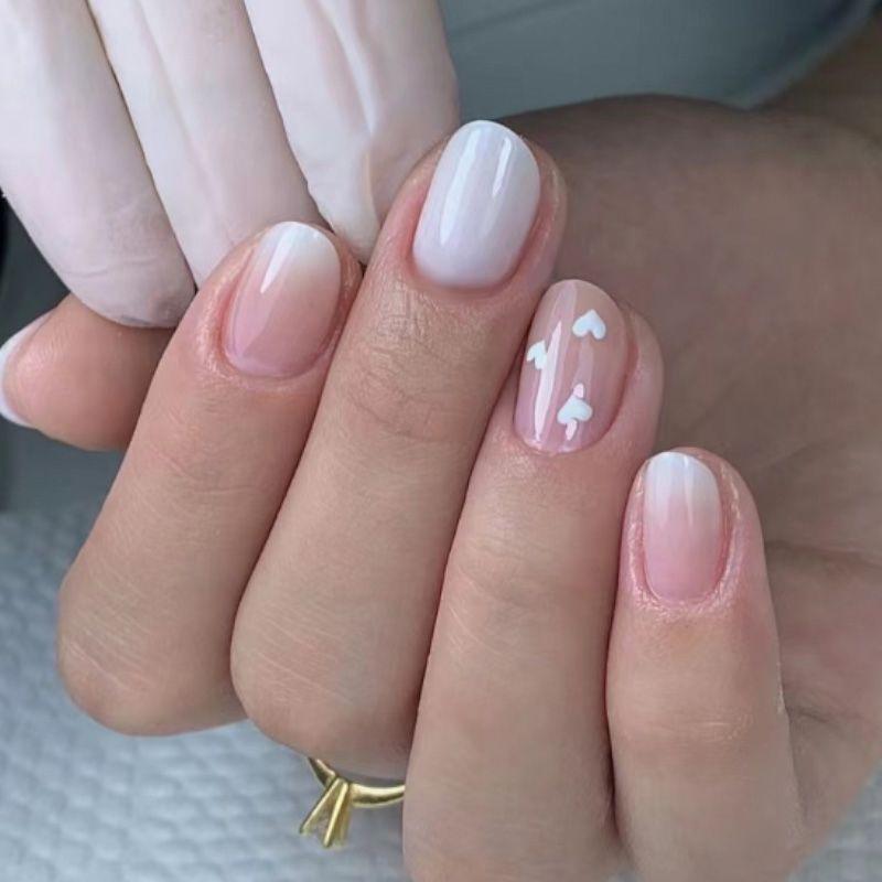 

Высококлассные фиолетовые французские типсы для ногтей с черными краями - Стильный европейский и американский дизайн