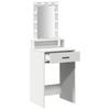 Makeup Table with Drawers White 50 x 41 x 140 cm Engineered Wood