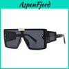 Fashion Oversized Square Sunglasses With Uv400 Protection For Outdoor Activities And Parties