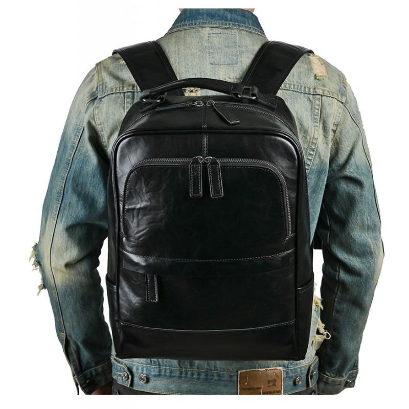 Europäisch-Amerikanischer Retro Herren Freizeit Rucksack Aus Echtem Leder Große Kapazität Multifunktional Outdoor Reise Herren