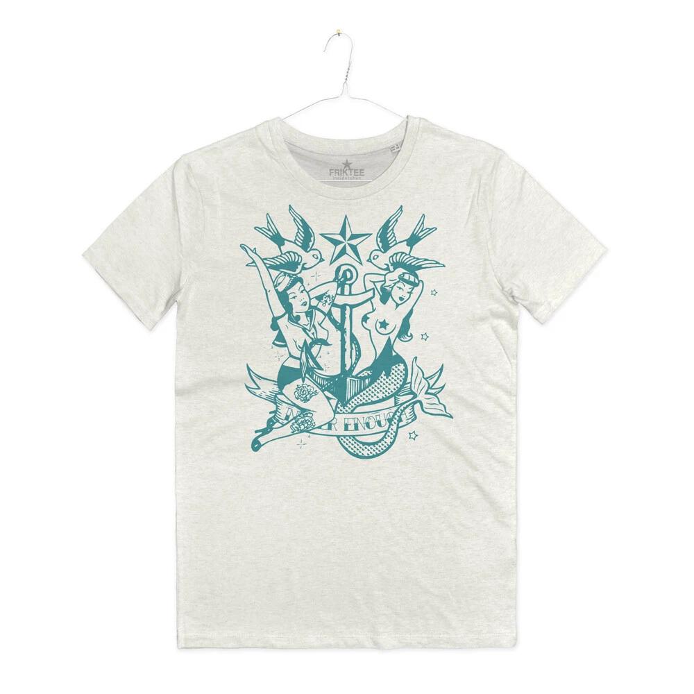 

Never Enough Old School Tattoo Mermaid Still Pin Up T-Shirt T-Shirt 3XL