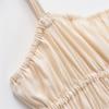 2025 Spring/Summer Slim Fit Sweet Vacation Draped Pleated Long Camisole Dress for Women