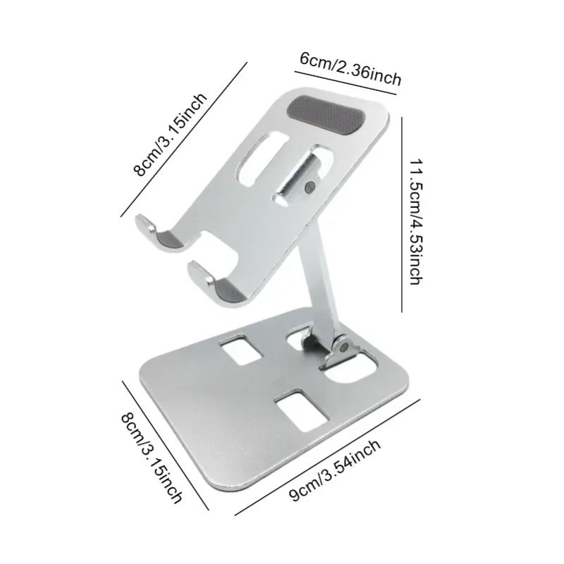 Aluminum Alloy Desktop Mobile Phone Stand Foldable iPad Tablet Support Cell Phone Desk Bracket Lazy Holder For Smartphone Mount 5