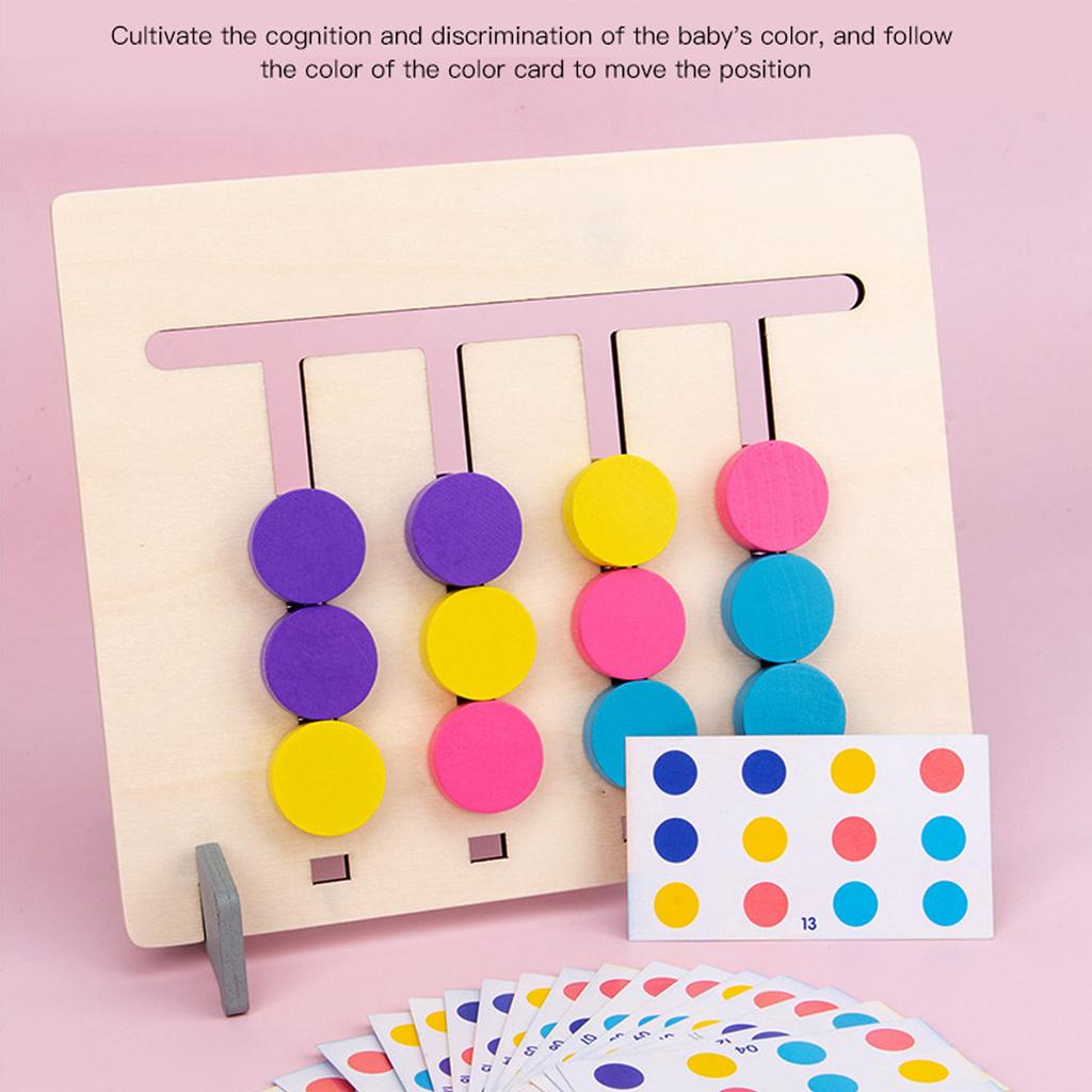 Kids Baby Wooden Learning Color Match Educational Toys Puzzle ...