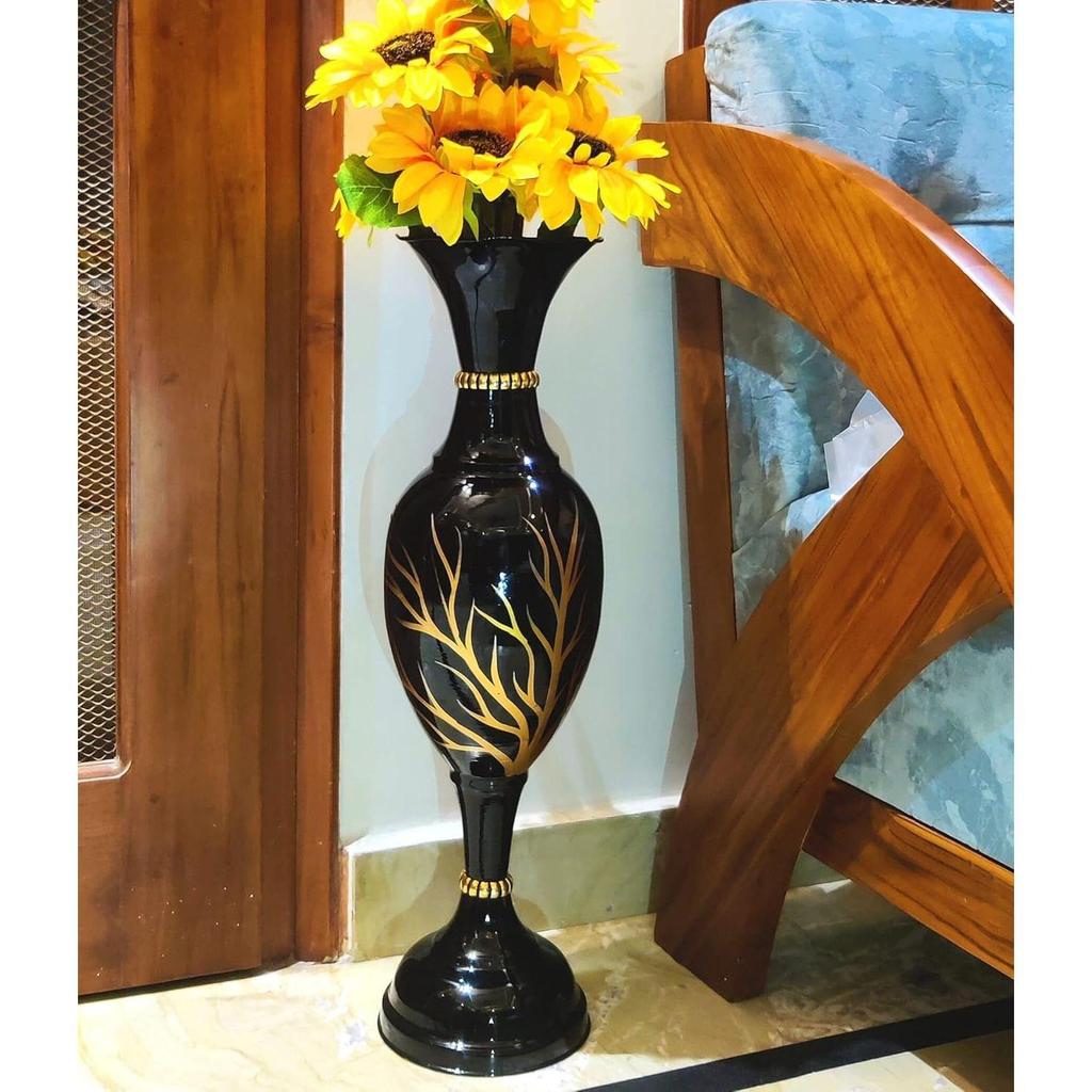 Flower Vase Big Size for Living Room Corner - 25 Inches Long - Black Tree -Pack of 1