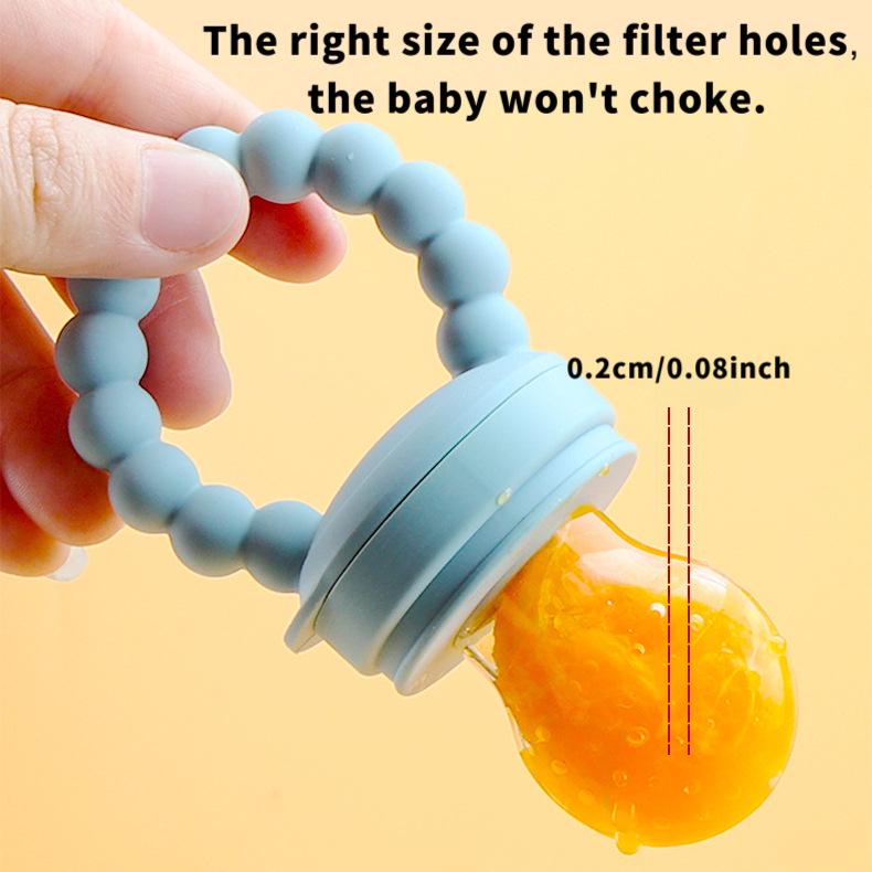 Silicone Baby Fruit and Vegetable Teether Pacifier Feeder