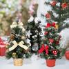 40cm Artificial Christmas Tree Table Ornament with LED Light Balls Christmas Decoration for Home New Year Gift Mini