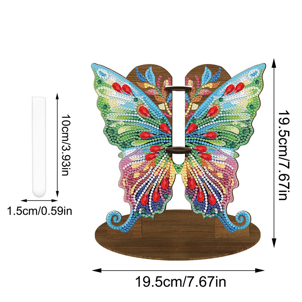 New 2025 Diamond Painting Vase Diamond Rhinestones Table Desktop Ornaments Wooden Vase Home Decorations New Arrivals