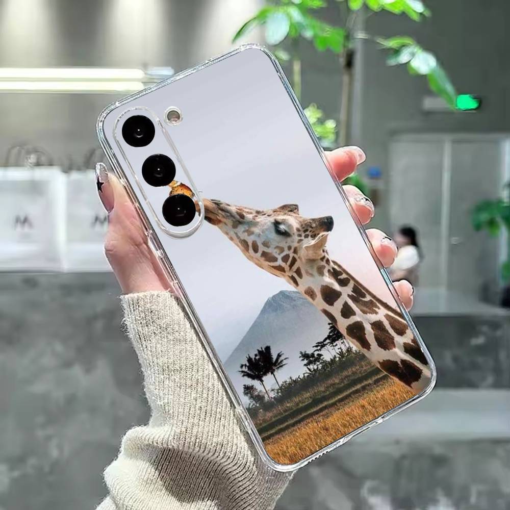 G-Giraffe Funny A-Animal Phone Case For Samsung Galaxy A91,80,73,72 ,71,53,52,32 ,31,22,21s,20,Transparent Case