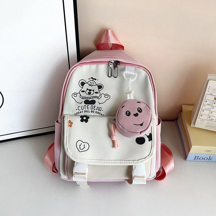 

Студенческий школьный рюкзак Женский для учениц начальной школы Высокая ценность 3-6 классы для девочек Милый студенческий рюкзак Рюкзак one size fits all розовый