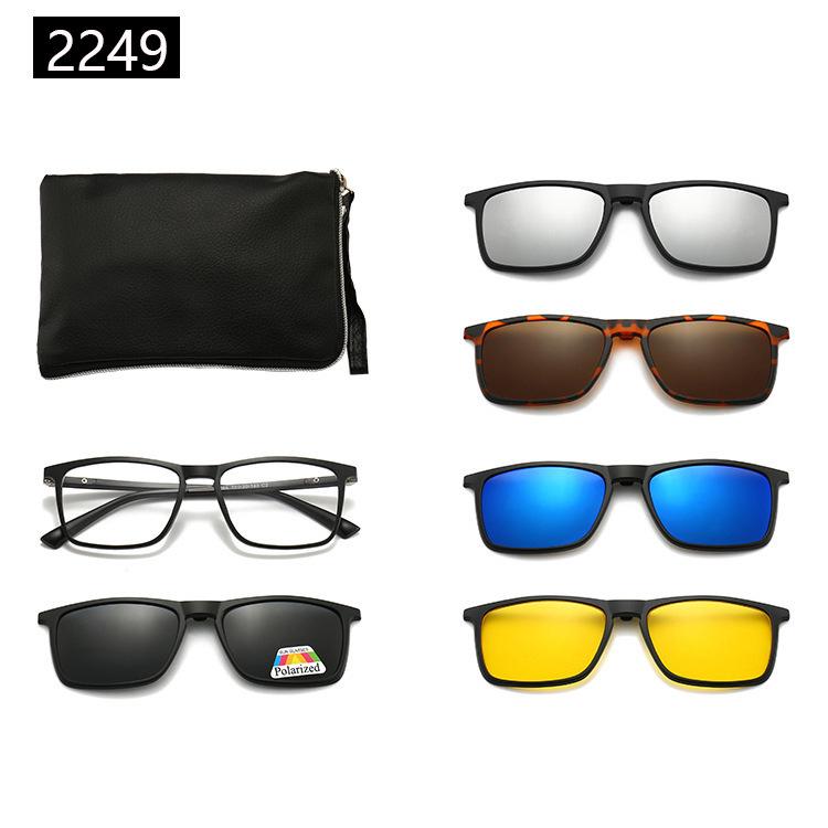 22XX Magnetic Clip-on Polarized Sunglasses for UV Protection and Driving