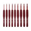 9PCS Soft Handle Crochet Hooks Set Ergonomic Handles Aluminum Head DIY Sweater Gloves Knitting Needles Set