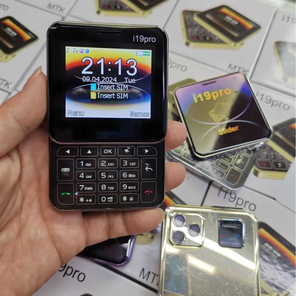 I19pro Dual Card Mobile Non-smart, Rotating Mobile Phone Button Elderly 2G Mobile Phone