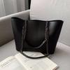 Monochromatic PU Shoulder Bag for Women Versatile Bag Minimalist Design Large Capacity Elegant and High Quality Leisure New