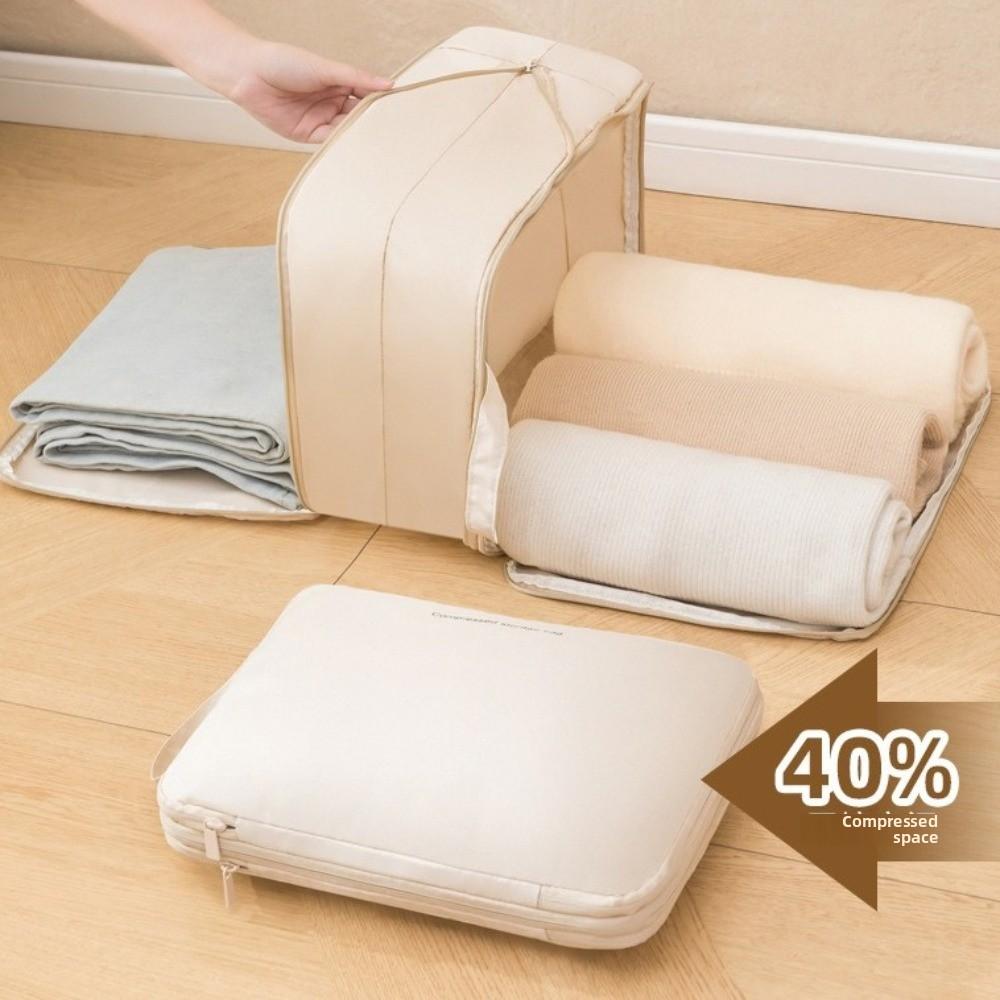 Foldable Clothes Storage Bag Large Capacity Clothes Packing Cube Down Jacket Storage Bag  Suitcase
