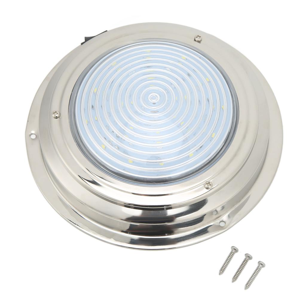 6.5in Boat LED Courtesy Light 12VDC 18 LED Lamp Beads 316 Stainless Steel for Caravan RV Bathroom Hallway White Light