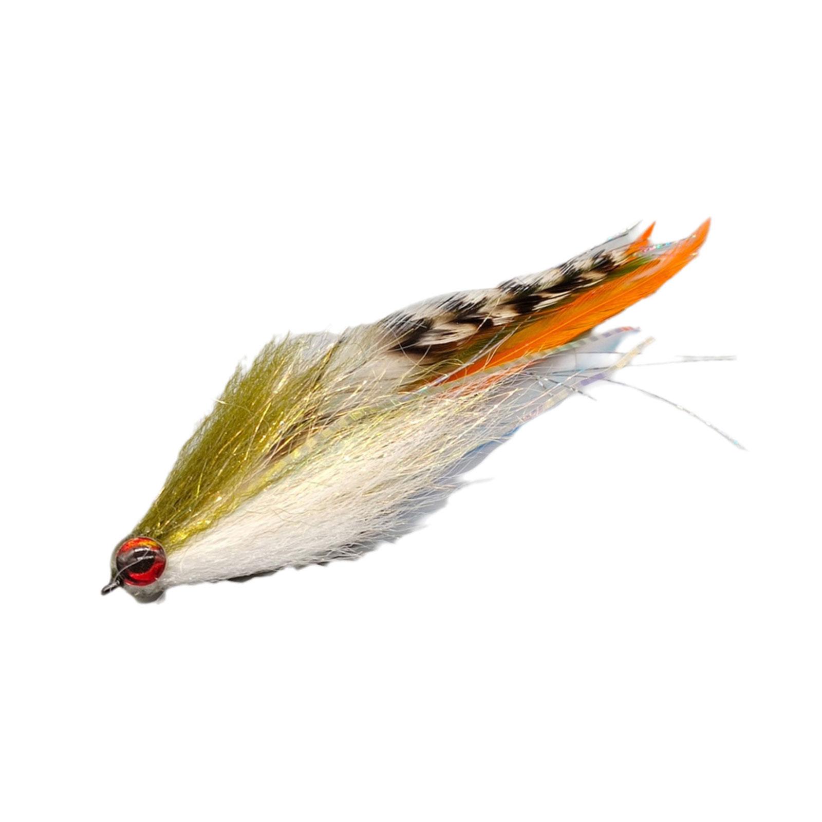 

High Carbon Hook Bait Fishing Lure Baitfish Streamer Fly Bait Saltwater Fishing Baits Pike Bass Fly Fishing Flies Lure разноцветный