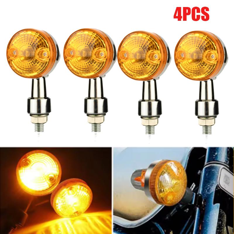 Motorcycle Turn Signals Light Motorbike Front and Rear Signal Lamp For Honda Yamaha Kawasaki Cafe Racer 12V Moto Indicator Lamp