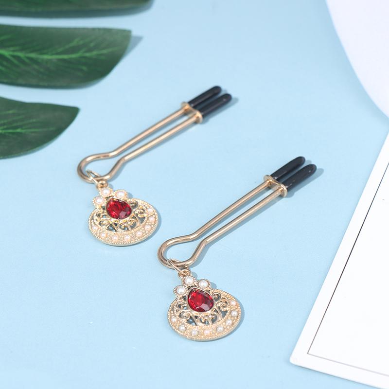 1 Pereche Metal Clipse pentru Sâni și Mameloane Clips pentru Clitoris Feminin Bijuterii Body Piercing Sex