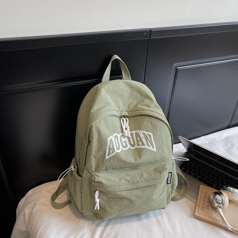 Niche schoolbag female junior high school simple leisure travel backpack large capacity college students class backpack tide