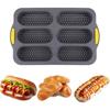 Non-Stick Silicone Baking Mold Food Grade Silicone Bake Tray Hot Dog Bread Mold  Home Baking