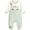 Balabala Infant Faux Two-Piece Long Sleeve Bodysuit Romper
