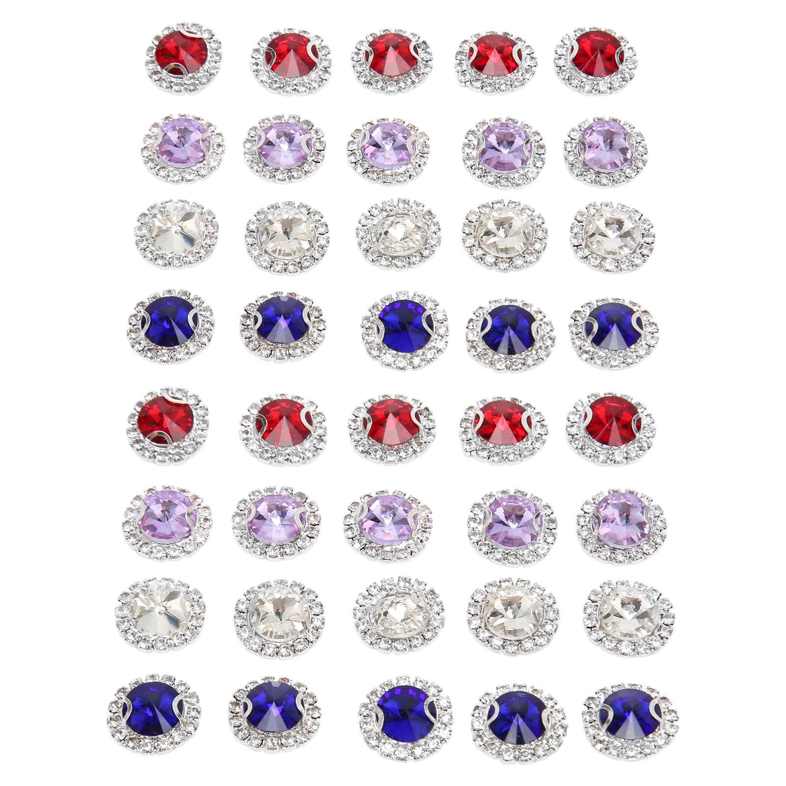 

40 шт. пришивных стразов 4 цвета высокой твердости DIY Claw Стразы Стразы Украшения для