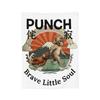 Ultimately I Have to Be Brave Lonely Punch Monkey Fleece Throw Blanket  Blankets for Home Travel Super Soft Plush Thin Quilt,