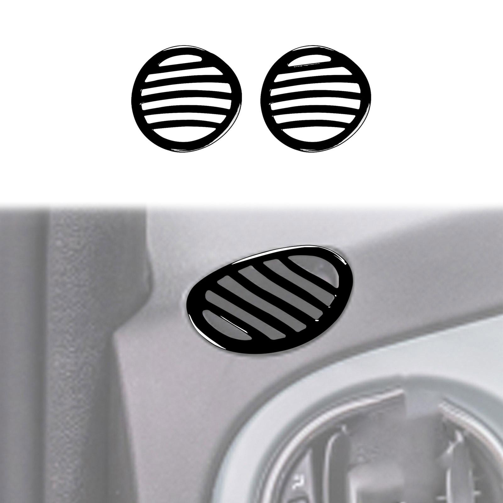 

2 шт./компл. накладки на панели воздуховода, наклейки на крышку, автомобильные аксессуары, подходят для Fiat 500 2012-2015, наклейки на вентиляционную панель A/C