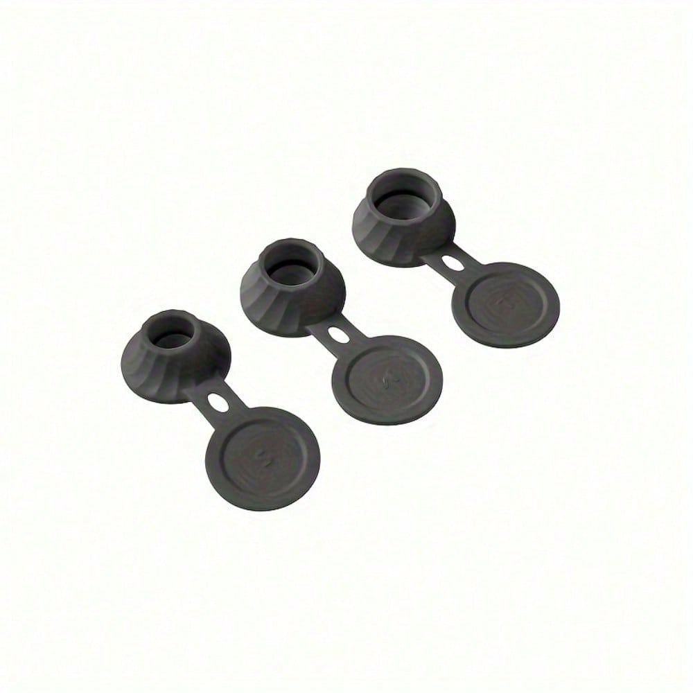 

3Pcs Upright Bottle Caps for Shower Gel And Shampoo, Leak-Proof Caps for Kitchen Spice Bottles, Plastic Bottle Caps Black-