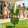 Bunny Shaped Faux Tree Spring Outdoor Bunny Decoration With Stake Artificial Easter Rabbit Decor For Yard Patio Garden Backyard