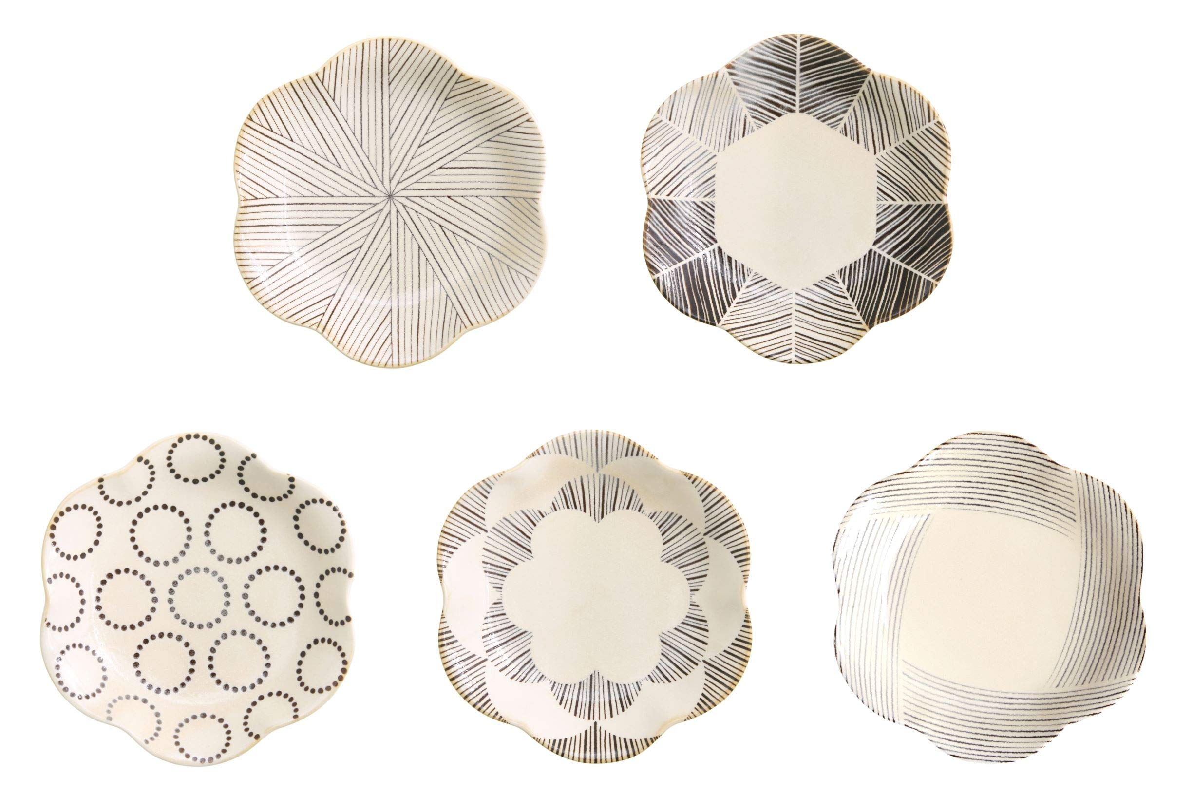 

natural69 Глазурь Кохики Посуда Хасами Прессованная тарелка х высота 5 [Шестиугольная / 15.5 2.5см] (Цветок/Нить/Круг/Перо/Токуса) [Установить шаблоны]