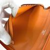 HERMES Azap Integral Long wallet Zip Around Long Wallet Leather Orange