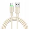 Mcdodo Usb-C Fast Charging Cable For Samsung Xiaomi Type C 6A 100W 1M Led Beige