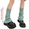Girl Lolitas Leg Warmers Y2K Destroyed Knitted Flared Leg Sleeve Goth Baggy Cuffs Ankle Heap Socks JK Uniform Foot Cover