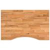 VidaXL Dessus de bureau marron clair bois chêne massif rectangulaire, plan de travail de cuisine, plan de travail de 4009017