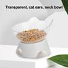 Cat Bowls,15 Degrees  Tilted Raised Cat Food and Water Bowl Pet Feeder Bowls for Cat and Small Dog