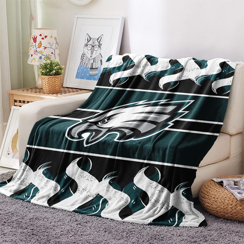 Philadelphia Eagles Print Flannel Blanket, High Quality Comfortable for All Seasons, Home Decor, Warmth and Comfort, Perfect for Christmas Gifts