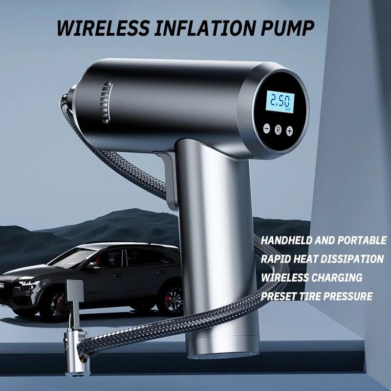 1 PC Handheld Wireless Car Inflation Pump Mini Portable Charging Bicycle Electric Vehicle Tire Inflator