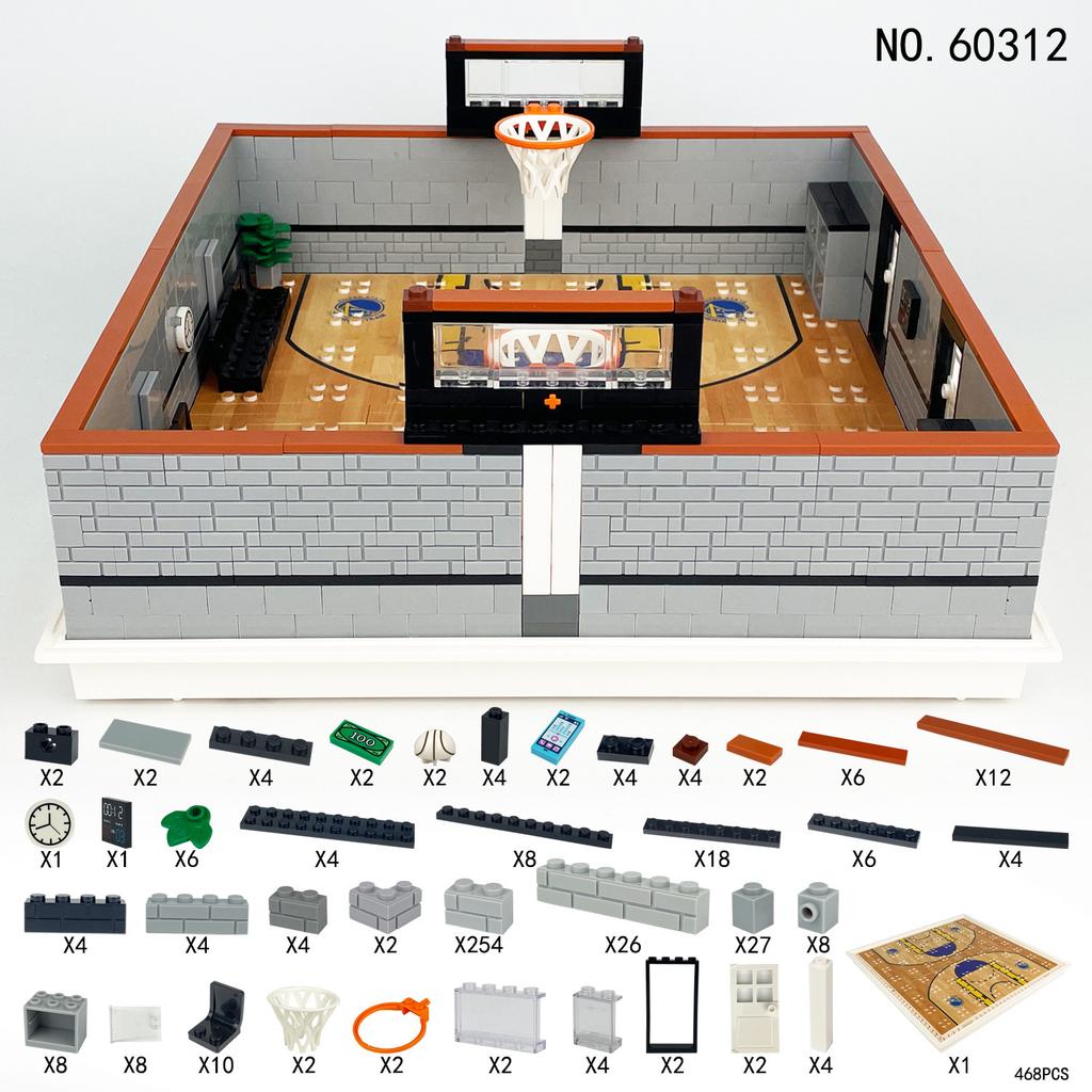 Walker Basketball Hall 60312 Children Assemble Small Particle Building Block Toy Ball Sports Figure