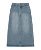 COVERNAT WOMAN Denim Long Skirt Blue