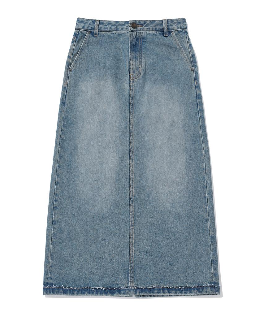 COVERNAT WOMAN Denim Long Skirt Blue