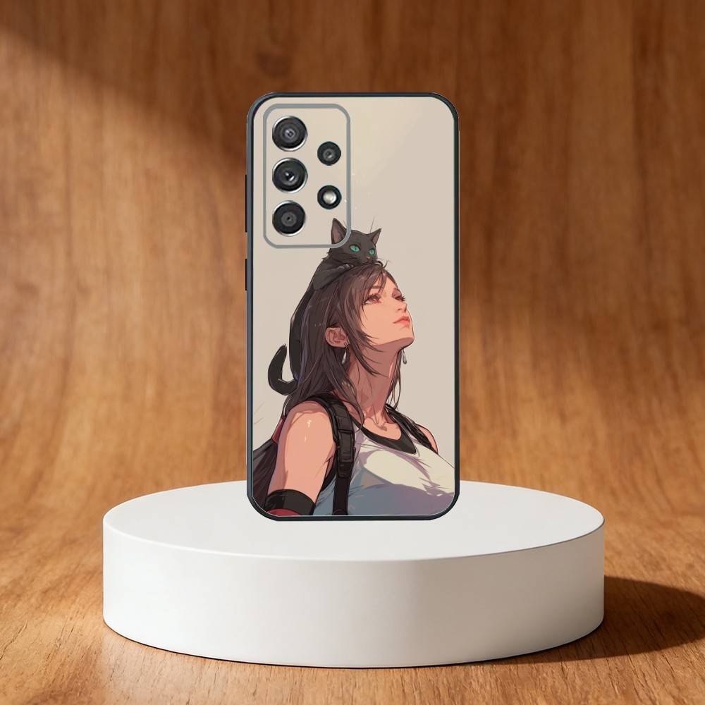 Game FF T-Tifa L-Lockhart-S Phone Case For Samsung S25,S24,S21,S22,S23,S30,Ultra,S20,Plus,Fe,Note,10,9,5G Black Cover