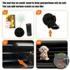 2pcs Bichon Frise Drinking Milk Tea Air Vent Clip Decoration, "fragrance-free", with Double Odorless Sponge Pads, "fragrance Diffuser"