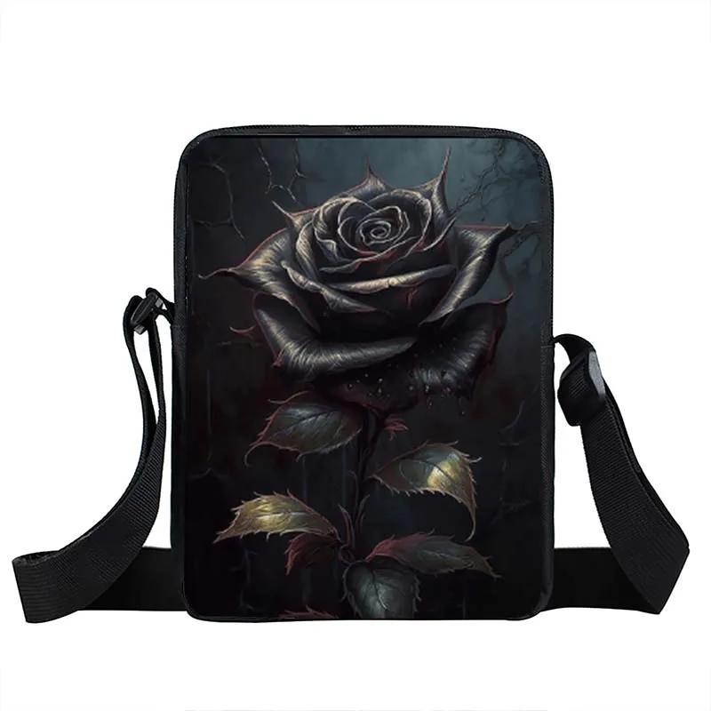 Fancy Style Studio Victoria Crow Heks Spook Halloween Print Crossbody Tas Donkere Academie Schoudertas Messenger Tassen Handtas Telefoonhouder Boekentassen