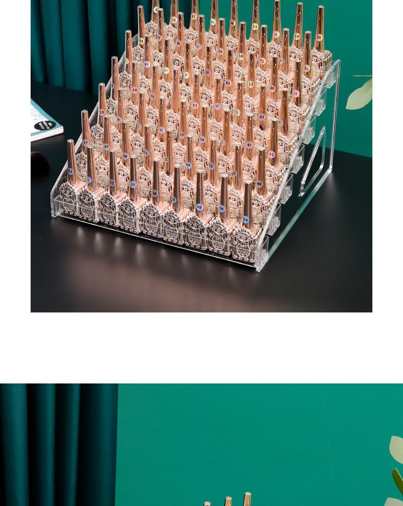 Acrylic Organizer Stand for Nail Polish, Perfume, Lipstick, Essential Oils, and Cosmetics