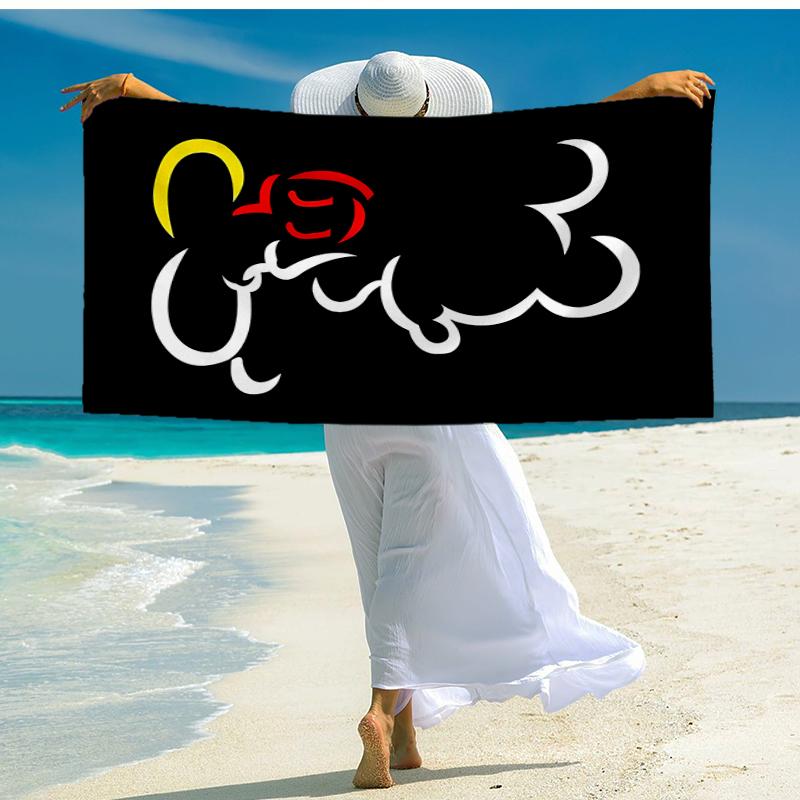 Ultra-Soft Beach Towel with Mickey Theme,Ideal for Pool - Camping, Diving - Perfect Travel Essential, Vibrant Beach Towel.