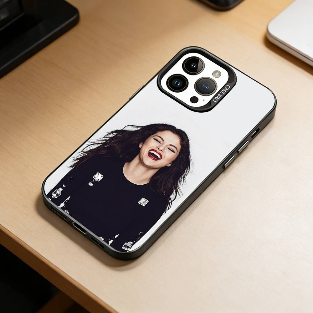 S-Selena G-Gomez  Phone Case For iPhone 17,16,15,14,13,12,11 Plus,Pro Max,XS,Colorful Silver Phone Case Funda Cover